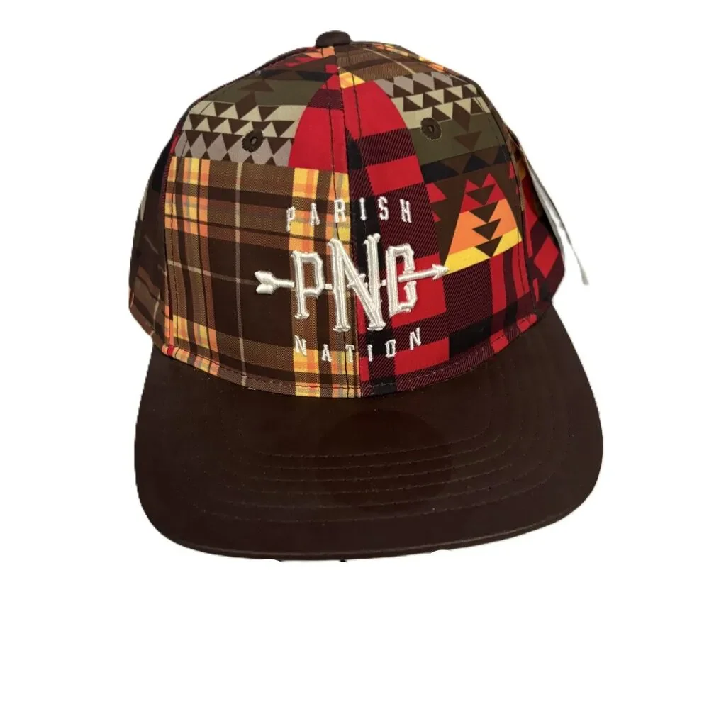 Parish Nation NWT Hat Southwest Print Cap Snapback Western Rodeo Adjustable